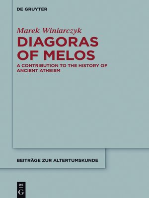cover image of Diagoras of Melos